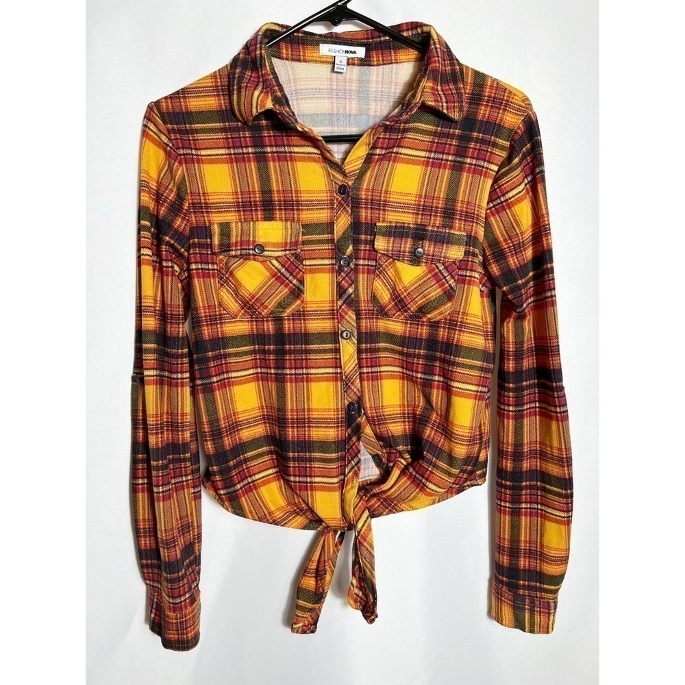 Fashion Nova Plaid Crop Top